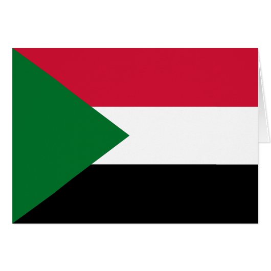Drapeau du Soudan (Devant horizontal)