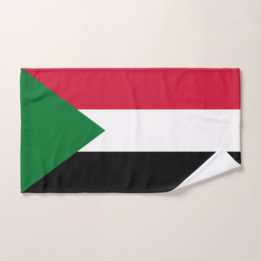 Drapeau du Soudan (Serviette à main)