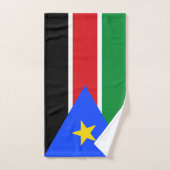Drapeau du Soudan du Sud (Serviette à main)