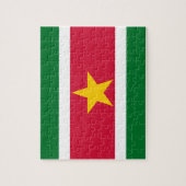 Drapeau du Surinam Photo Puzzle (Vertical)