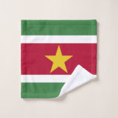 Drapeau du Suriname (Gant de toilette)