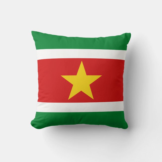 drapeau du Suriname x Coussin drapeau (Recto)