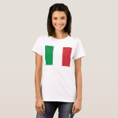 Drapeau du T-shirt de base des femmes de l'Italie (Devant entier)