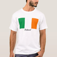 Drapeau du T-shirt des hommes de l'Irlande