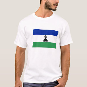 Drapeau du T-shirts des hommes du Lesotho