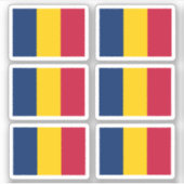 Drapeau du Tchad - une collection Sticker (Devant)