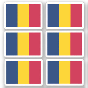 Drapeau du Tchad - une collection Sticker
