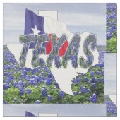 Drapeau du Texas Bluebonnets et tissu paysager 4,5 (Fermer)