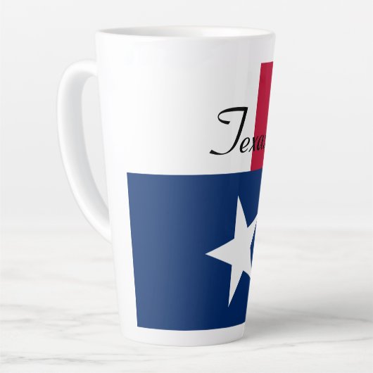Drapeau du Texas Latte Mug (Angle gauche)