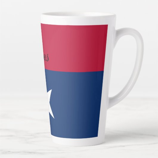 Drapeau du Texas Latte Mug (Droite)