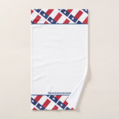 DRAPEAU DU TEXAS Lone Star Écriture personnalisée (Serviette à main)