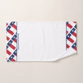 DRAPEAU DU TEXAS Lone Star Écriture personnalisée (Serviette à main)