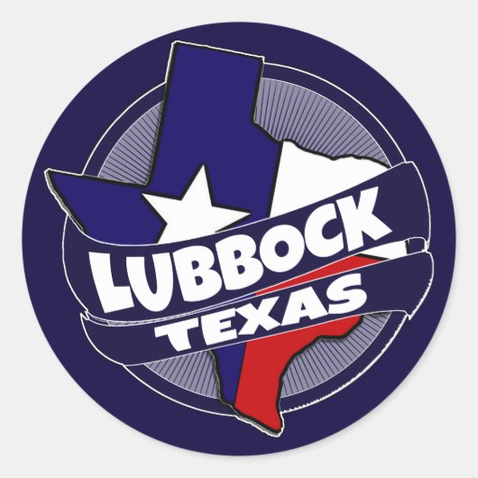 Drapeau du Texas Lubbock autocollants d'éclatement (Devant)