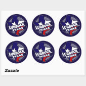 Drapeau du Texas Lubbock autocollants d'éclatement (Feuille)