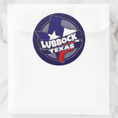 Drapeau du Texas Lubbock autocollants d'éclatement (Sac)