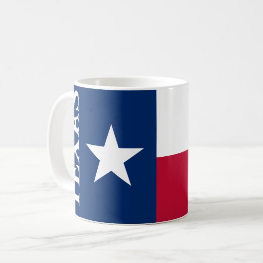 Drapeau du Texas tasse de café (Devant gauche)