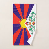 Drapeau du Tibet libre (Serviette à main)