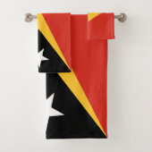 Drapeau du Timor oriental (En situation)