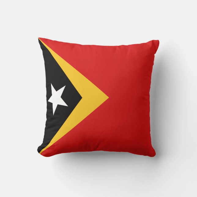 Drapeau du Timor oriental x Coussin du drapeau (Recto)