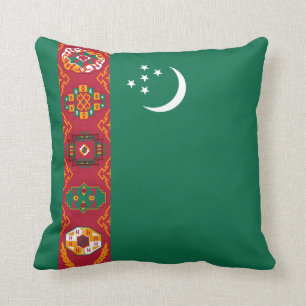 Drapeau du Turkménistan x Coussin du drapeau