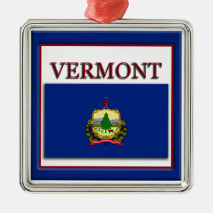 Drapeau du Vermont Ornement de Noël