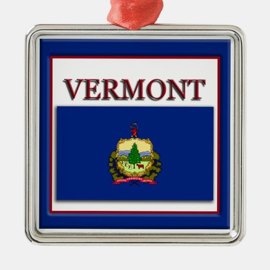 Drapeau du Vermont Ornement de Noël (Devant)