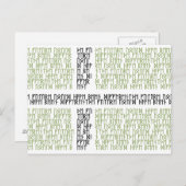 Drapeau du Vinland w Runes - Carte postale (Devant / Derrière)