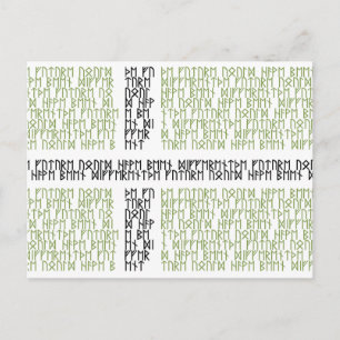 Drapeau du Vinland w Runes - Carte postale