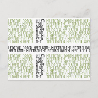 Drapeau du Vinland w Runes - Carte postale