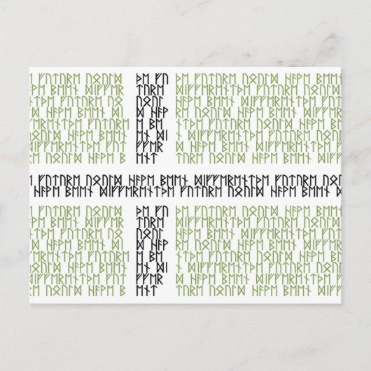 Drapeau du Vinland w Runes - Carte postale (Devant)