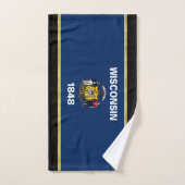 Drapeau du Wisconsin (Serviette à main)
