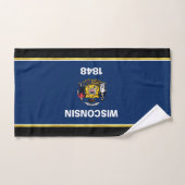Drapeau du Wisconsin (Serviette à main)