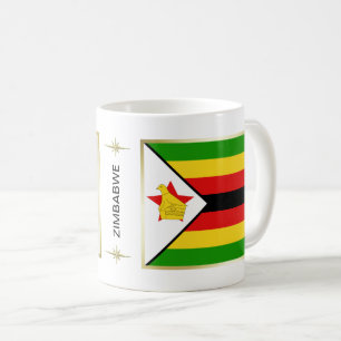 Drapeau du Zimbabwe + Tasse de carte