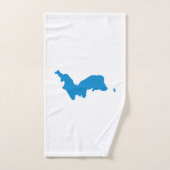 Drapeau d'unification coréenne (Serviette à main)