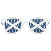 Drapeau écossais amusant lunettes blanches (Devant)