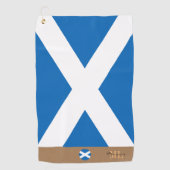 Drapeau écossais & Ecosse, monogrammé / serviette  (Devant)