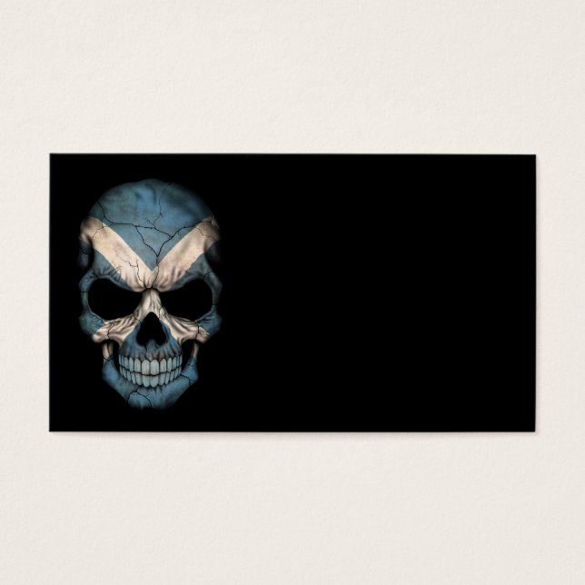 Drapeau écossais sur noir (Devant)