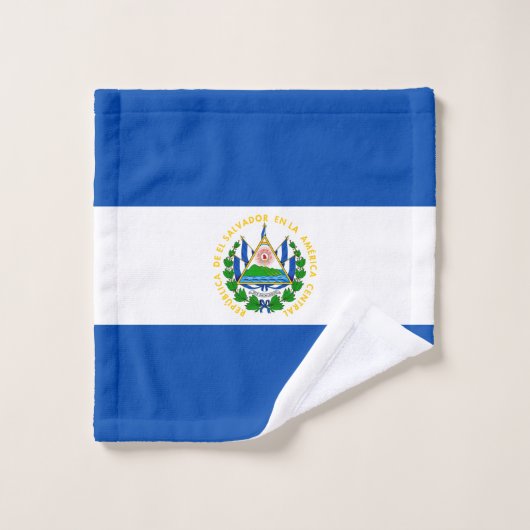 Drapeau El Salvador (Gant de toilette)