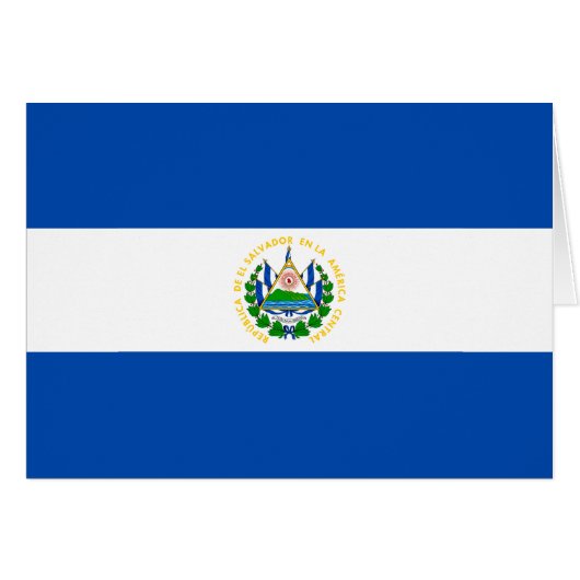 Drapeau El Salvador (Devant horizontal)