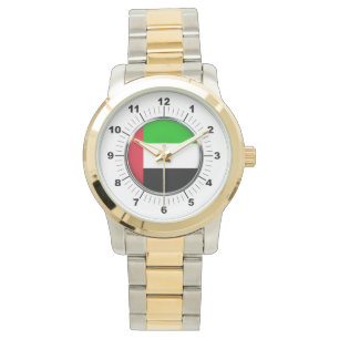 Drapeau Emirats Féminin Surdimensionné Montre Deux