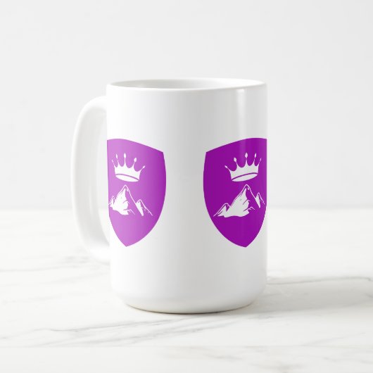 Drapeau en pierre de coeur - Mug (Devant gauche)