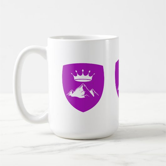 Drapeau en pierre de coeur - Mug (Gauche)