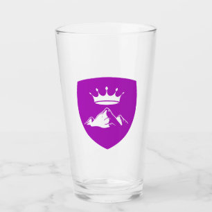 Drapeau en pierre de coeur - Tumbler en verre