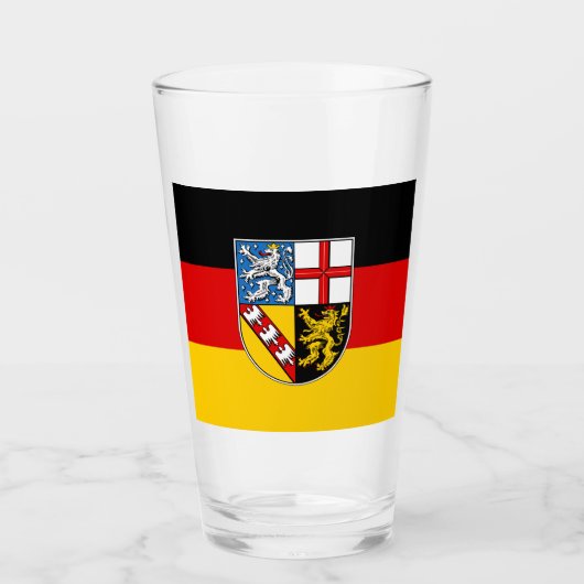 Drapeau en verre de Sarre (Devant)
