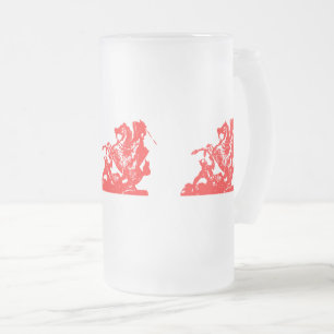 Drapeau Enfants de Gaspard - Mug de verre dépoli