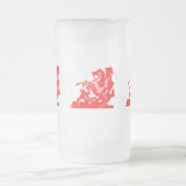 Drapeau Enfants de Gaspard - Mug de verre dépoli (Centre)