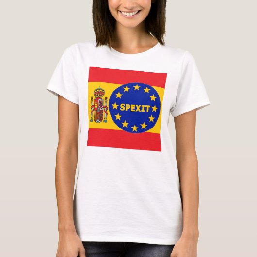 Drapeau espagnol T-shirt EU Spexit (Devant)