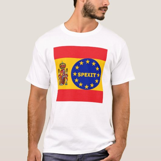 Drapeau espagnol T-shirt EU Spexit (Devant)