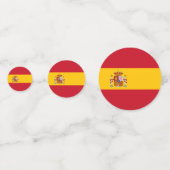 Drapeau espagnol Table Confetti (Derrière)