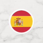 Drapeau espagnol Table Confetti (Petit recto)